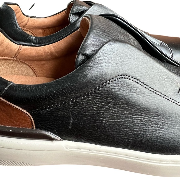 Marc Joseph Black Leather Station Street Slip-On Sneaker Mens Size 10 Like New - Picture 6 of 14